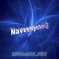 naveenponraj in Plasma style - 3D name wallpaper