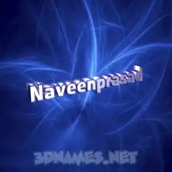 naveenprasad in Plasma style - 3D name wallpaper