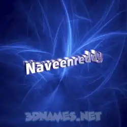 naveenreddy in Plasma style - 3D name wallpaper
