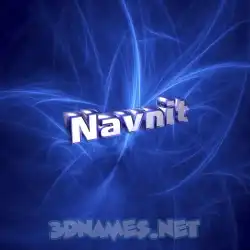 navnit in Plasma style - 3D name wallpaper