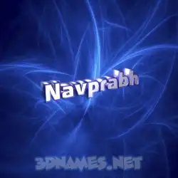 navprabh in Plasma style - 3D name wallpaper