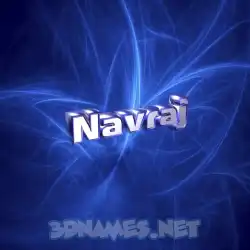 navraj in Plasma style - 3D name wallpaper