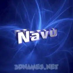 navu in Plasma style - 3D name wallpaper
