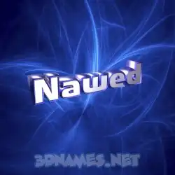 nawed in Plasma style - 3D name wallpaper