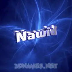 nawid in Plasma style - 3D name wallpaper