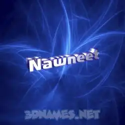 nawneet in Plasma style - 3D name wallpaper