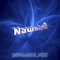 nawsad in Plasma style - 3D name wallpaper