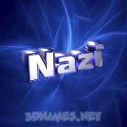nazi in Plasma style - 3D name wallpaper