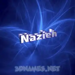 nazieh in Plasma style - 3D name wallpaper