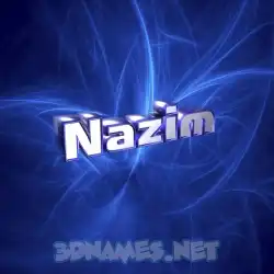 nazim in Plasma style - 3D name wallpaper