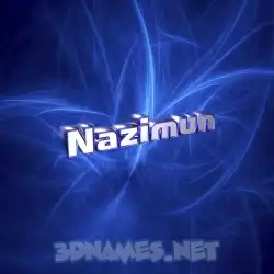 nazimun in Plasma style - 3D name wallpaper
