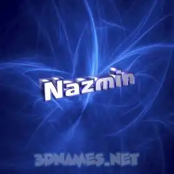 nazmin in Plasma style - 3D name wallpaper
