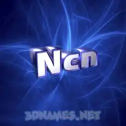 ncn in Plasma style - 3D name wallpaper