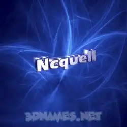 ncquell in Plasma style - 3D name wallpaper