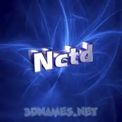 nctd in Plasma style - 3D name wallpaper