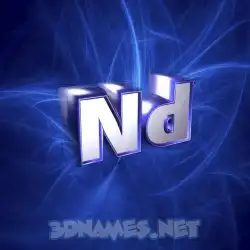 nd in Plasma style - 3D name wallpaper