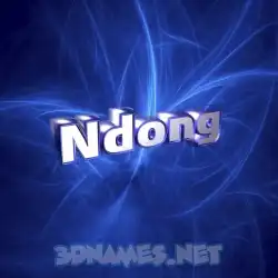 ndong in Plasma style - 3D name wallpaper