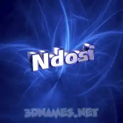 ndosi in Plasma style - 3D name wallpaper