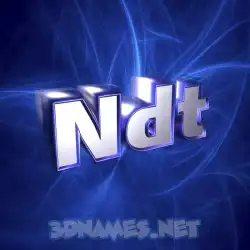ndt in Plasma style - 3D name wallpaper