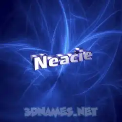 neacie in Plasma style - 3D name wallpaper