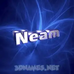 neam in Plasma style - 3D name wallpaper