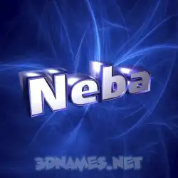 neba in Plasma style - 3D name wallpaper