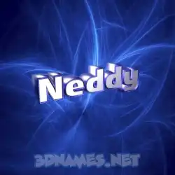 neddy in Plasma style - 3D name wallpaper