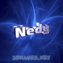 nedy in Plasma style - 3D name wallpaper