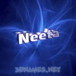 neeta in Plasma style - 3D name wallpaper