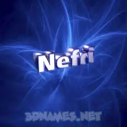 nefri in Plasma style - 3D name wallpaper
