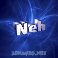 neh in Plasma style - 3D name wallpaper