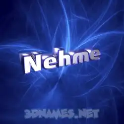 nehme in Plasma style - 3D name wallpaper