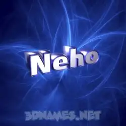 neho in Plasma style - 3D name wallpaper