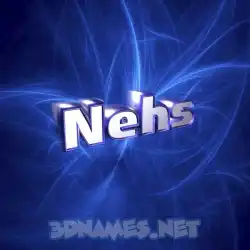 nehs in Plasma style - 3D name wallpaper