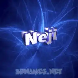 neji in Plasma style - 3D name wallpaper