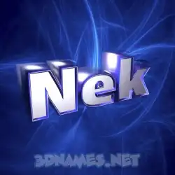 nek in Plasma style - 3D name wallpaper