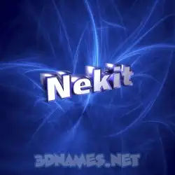 nekit in Plasma style - 3D name wallpaper
