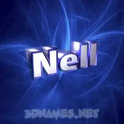 nell in Plasma style - 3D name wallpaper