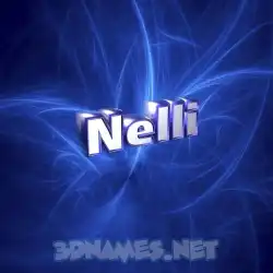 nelli in Plasma style - 3D name wallpaper