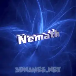 nemath in Plasma style - 3D name wallpaper