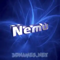 nemu in Plasma style - 3D name wallpaper
