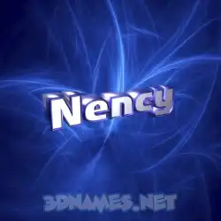 nency in Plasma style - 3D name wallpaper