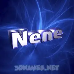 nene in Plasma style - 3D name wallpaper