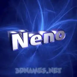 neno in Plasma style - 3D name wallpaper