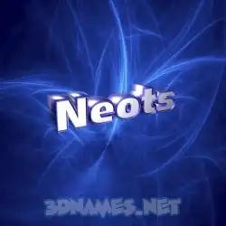 neots in Plasma style - 3D name wallpaper