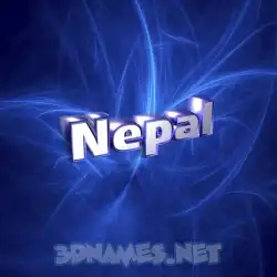 nepal in Plasma style - 3D name wallpaper