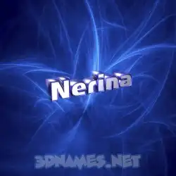 nerina in Plasma style - 3D name wallpaper