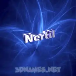 nertil in Plasma style - 3D name wallpaper