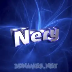 nery in Plasma style - 3D name wallpaper