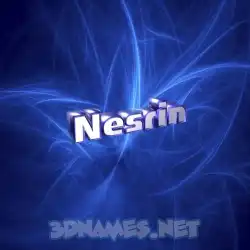 nesrin in Plasma style - 3D name wallpaper